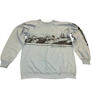 SKI THE SUMMIT COLORADO Vintage 80s Lightweight Sweatshirt, Size Medium P2P 21”
